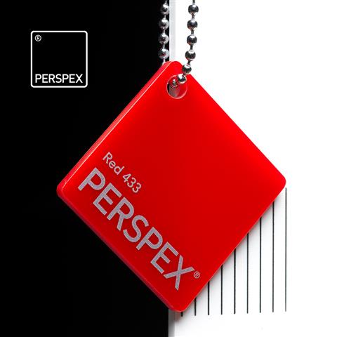 PERSPEX® Red 433 3mm